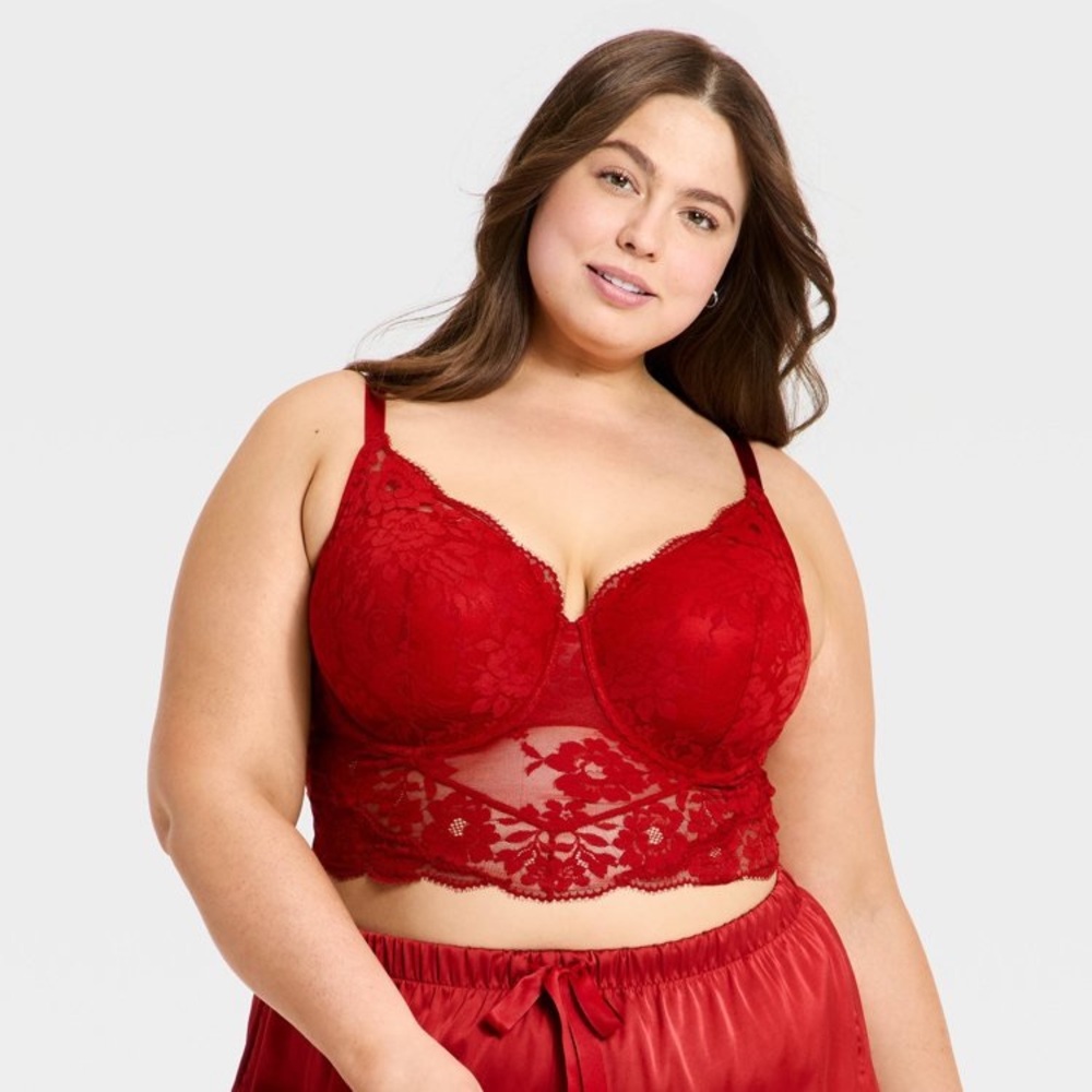 Red Auden bra top
